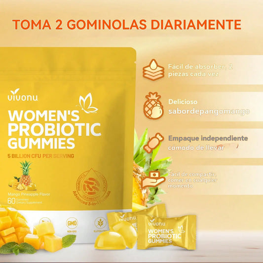 Vivonu, Female Balance Candy, Mango Pineapple Vaginal Probiotic Female Vaginal Health, Yeast Ph Balance