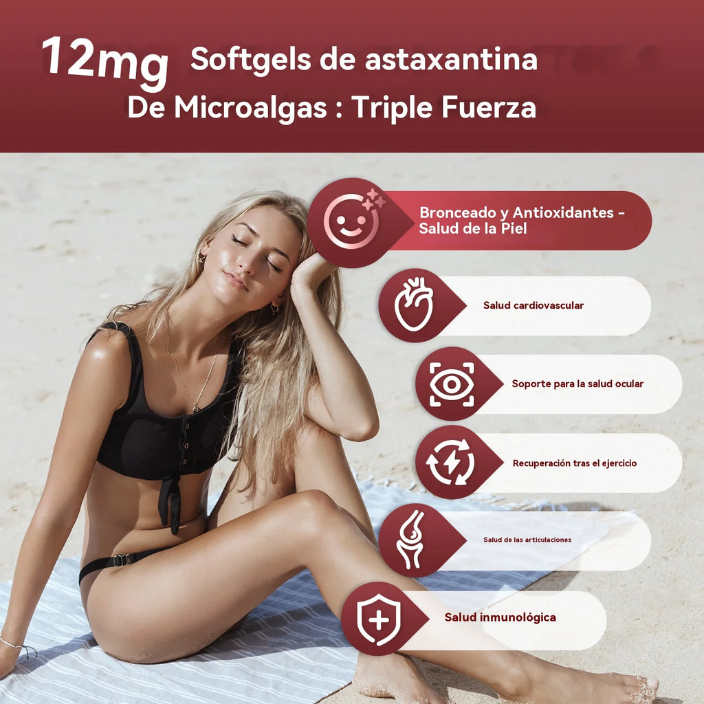 vivonu10-in-1 Astaxanthin Supplements 12 Mg, 4-Month Supply,