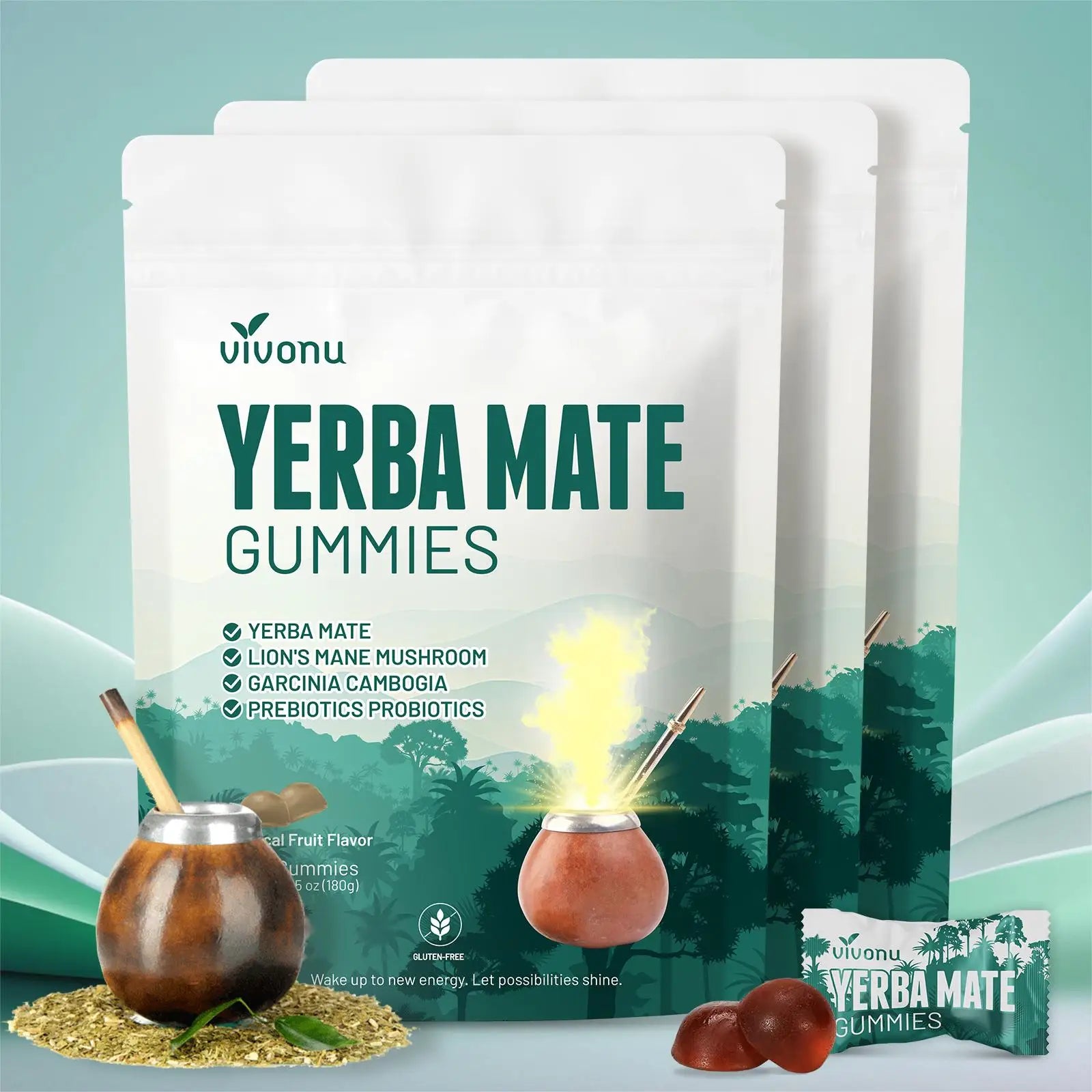 Vivonu Probiotic Yerba Mate Gummies