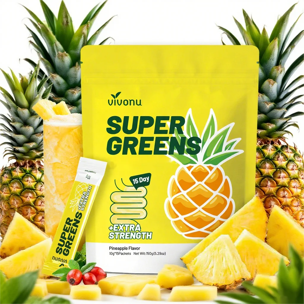 Vivonu Pineapple Powder - Pure Pineapple Flavor, Tasty and Healthy, Cleanses the Intestinal Tract and Helps Maintain a Healthy Digestive System