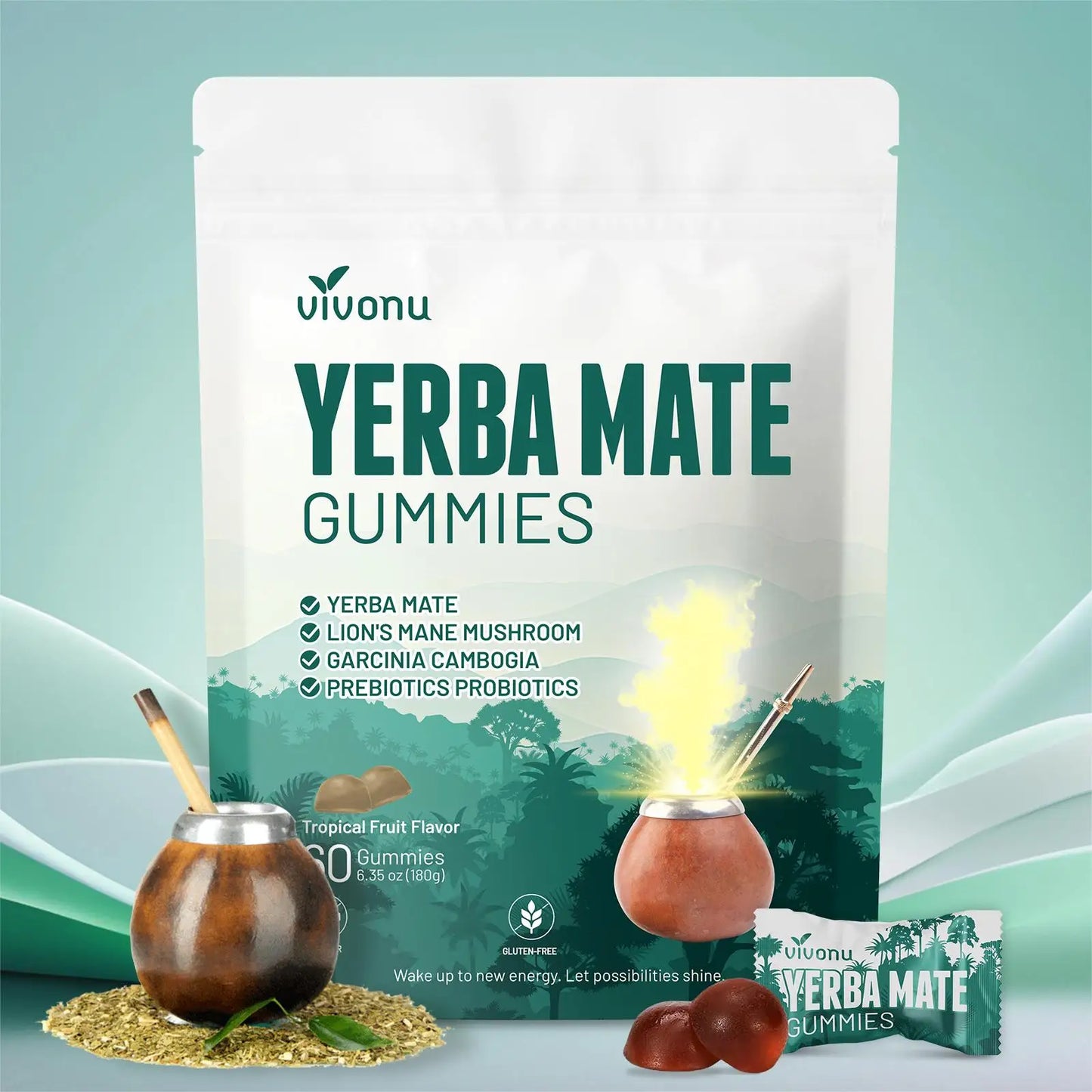 Vivonu Probiotic Yerba Mate Gummies