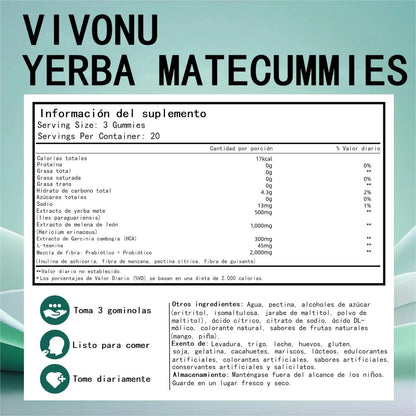 Vivonu Probiotic Yerba Mate Gummies