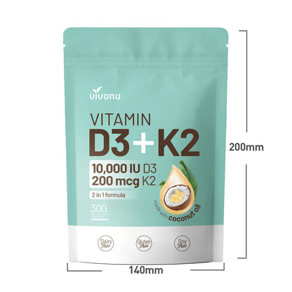 Vivonu Vitamin D3 + K2 Soft Gummies