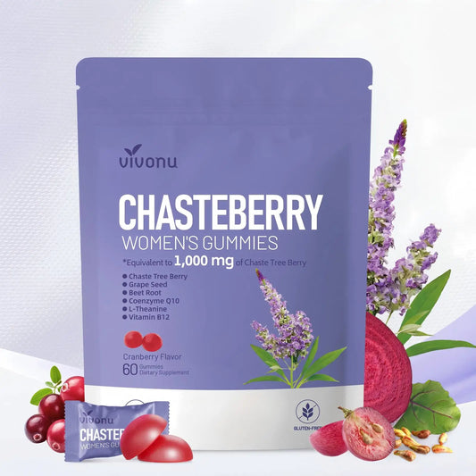 Vivonu Vitex Chasteberry Supplement for Women Gummies,Hormonal Balance Menstrual