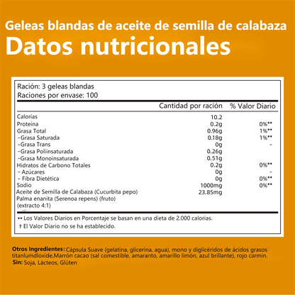 Vivonu Pumpkin Seed Oil Capsules - Beneficial Gelatinous Capsules for Hair, a Dietary Supplement