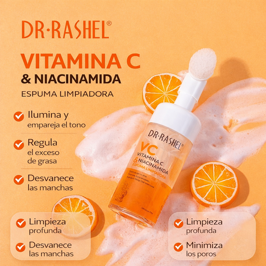 DR.RASHEL Vitamin C Cleansing Mousse Deeply Cleanses Pores Gentle And Non-Irritating