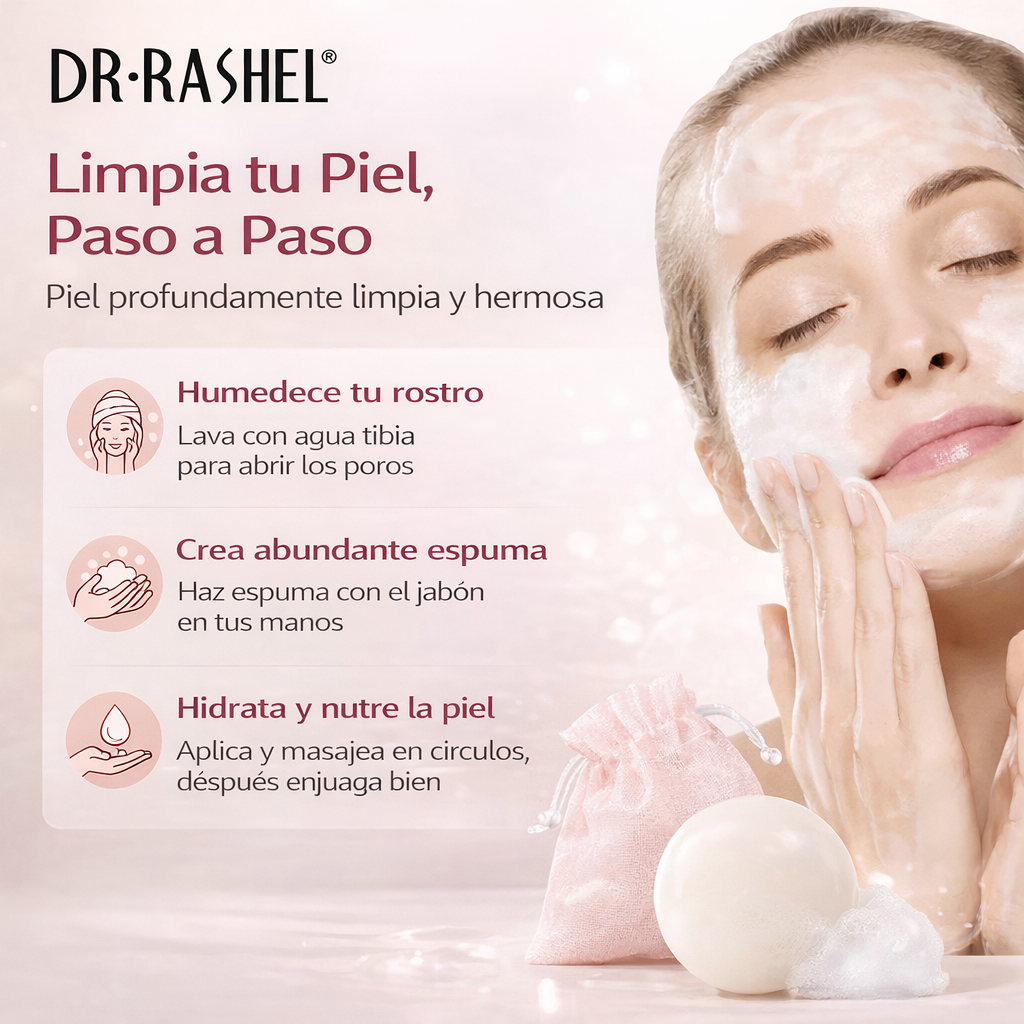 DR.RASHEL Handmade Cleansing Soap For Face And Body Gentle Non-Irritating Leaves No Tightness Cleanses Dead Skin