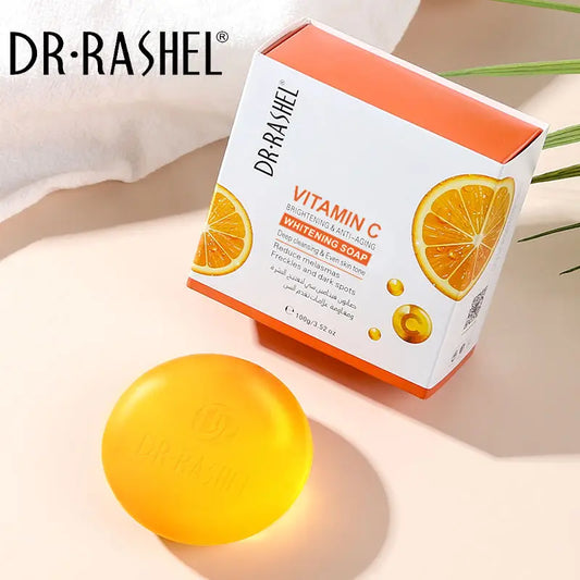 DR RASHEL Vitamin C Cleansing Soap Cleans Pores Brightens Skin Moisturizes Without Tightness