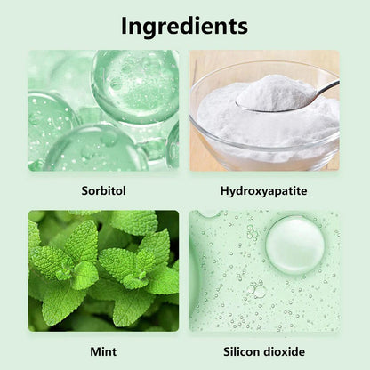 Tablets Nano Hydroxyapatite, Travel Size Whitening Toothpaste Chewable Tablets, Long-lasting Fresh Breath