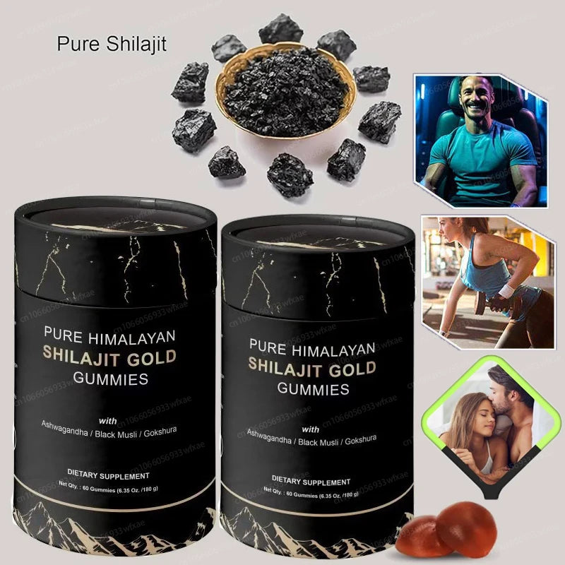 Himalayan Shilajit Resin Gummies Energy Boost Help With Muscle Recovery Improve Energy Endurance