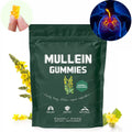 Mullein Gummies for Lung Detox Respiratory & Digestive & Immune Support Organic Mullein Herbal Supplement for Mucus Relief